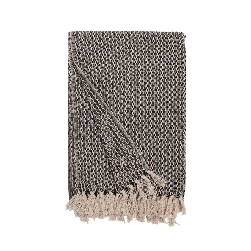 Leon Throw Blanket, Charcoal