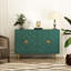Buffet moderne 47,8 po avec 4 portes à motif en relief pour la cuisine et le salon-1043984507