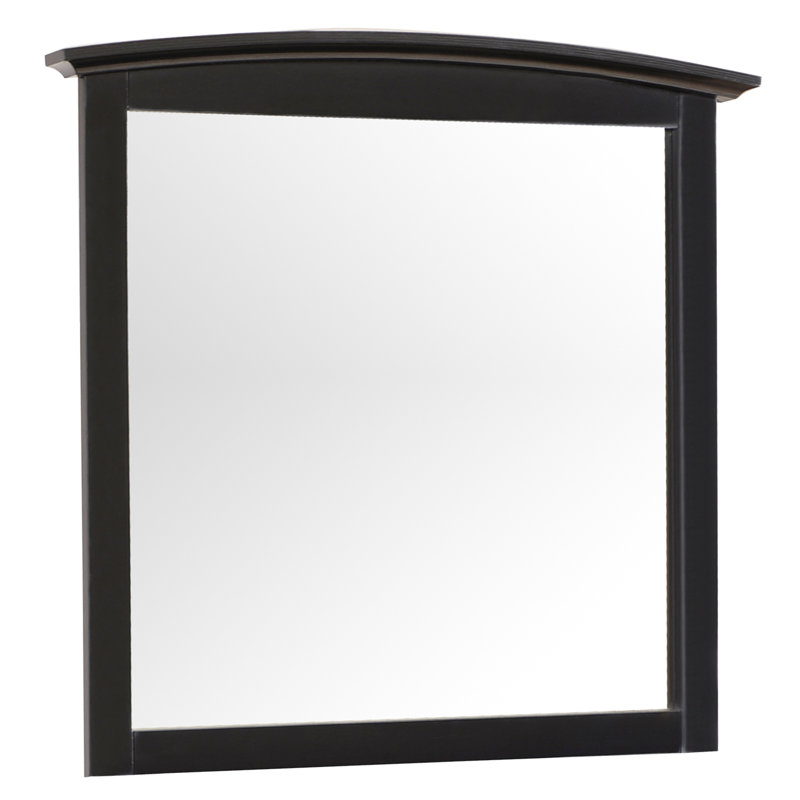 Miroir mural noir élégant et décontracté