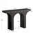 47” Modern Black Console Table For Entryway & Behind Sofa – Narrow Hallway Table With Arched Base