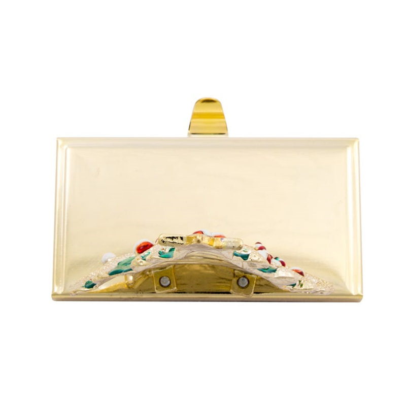 Zinc Christmas Tree Stocking Holder