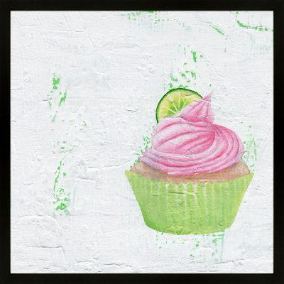 Pink Limeade Cupcake Painting by Katy Montica