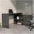 Smokey Oak 2-Shelf L-Shaped Office Desk-1040362195