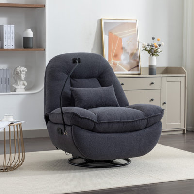 Antwonn 100cm Wide Swivel Standard Recliner