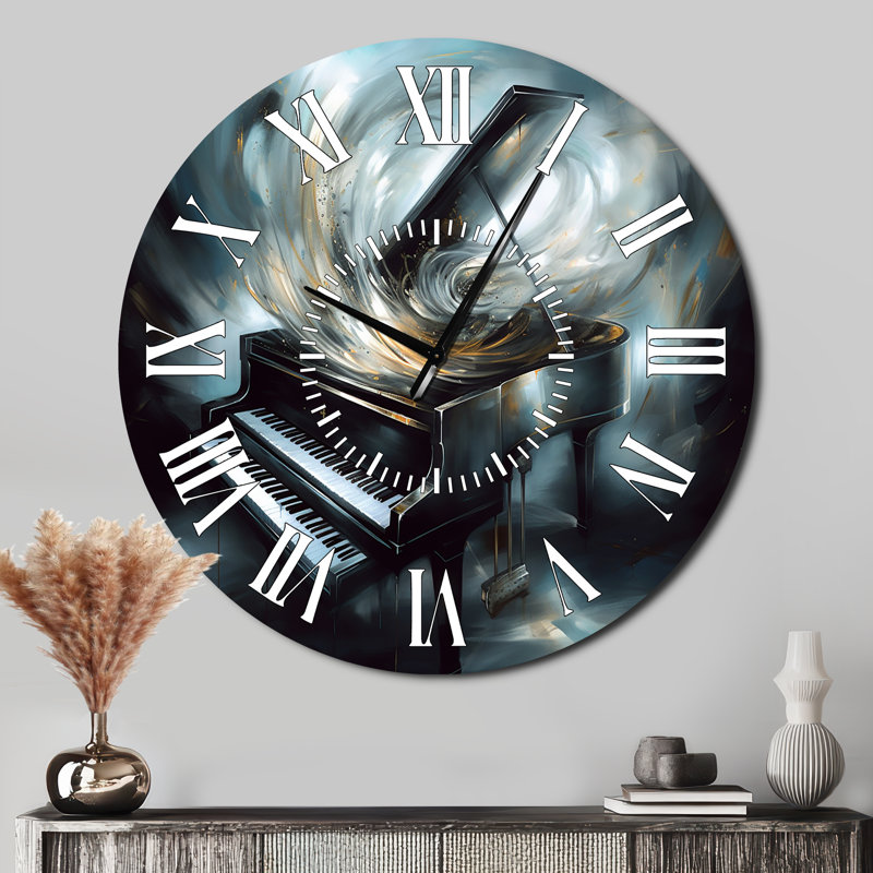 Horloge murale Piano, Surdimensionné