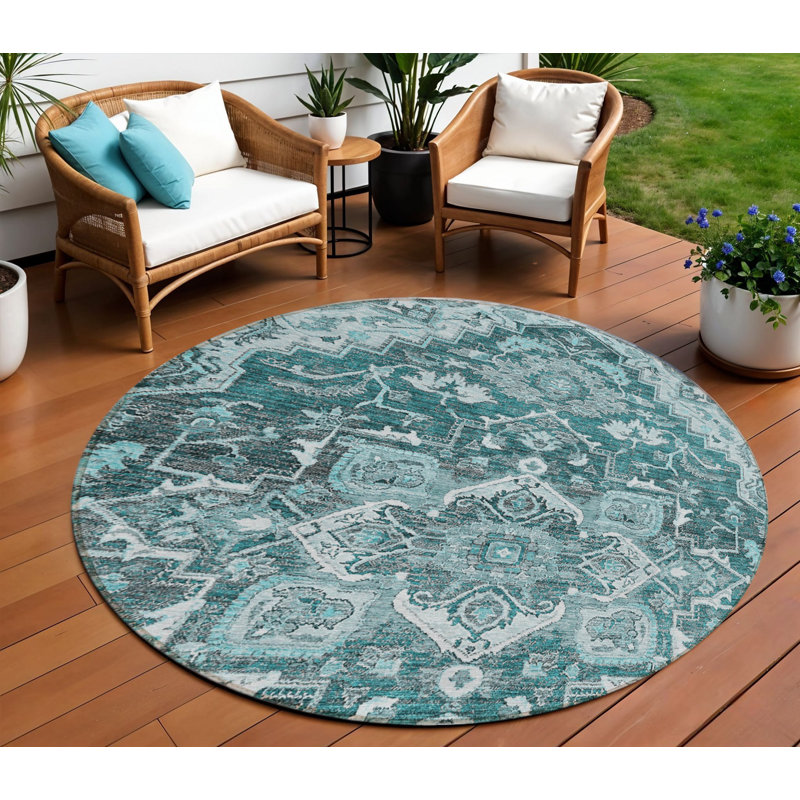 Tapis d'intérieur rond 8 pi