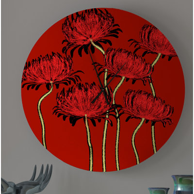 Lierre Metal Wall Clock