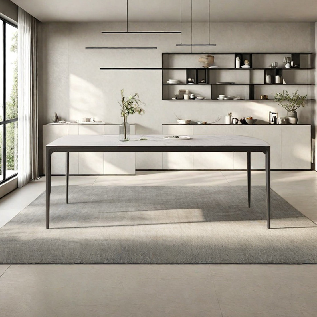 dujinlong home Light Luxury Style Rock Slab Dining Table | Wayfair