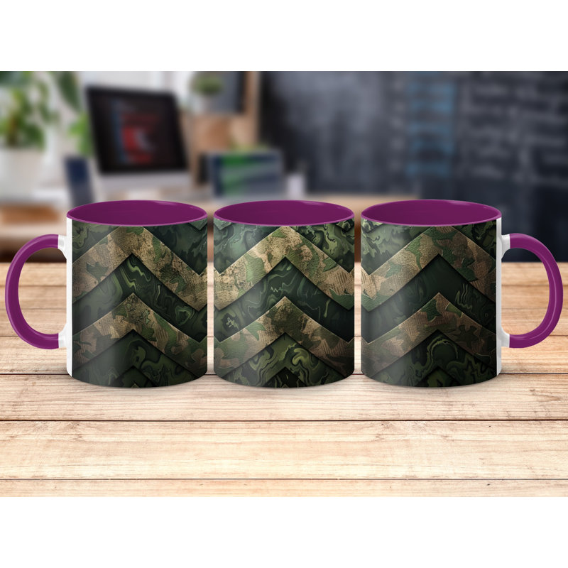 Chevron 11oz Accent Coffee Mug