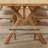 Simple Fashion Dining Table And Chairs 6 - Person Solid Wood Solid Wood Top Trestle Dining Set-101142068
