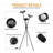 Jissel 63" Modern Black Dimmable LED Tripod Floor Lamp