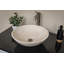 Lavabo de salle de bain vasque circulaire en pierre Travertine