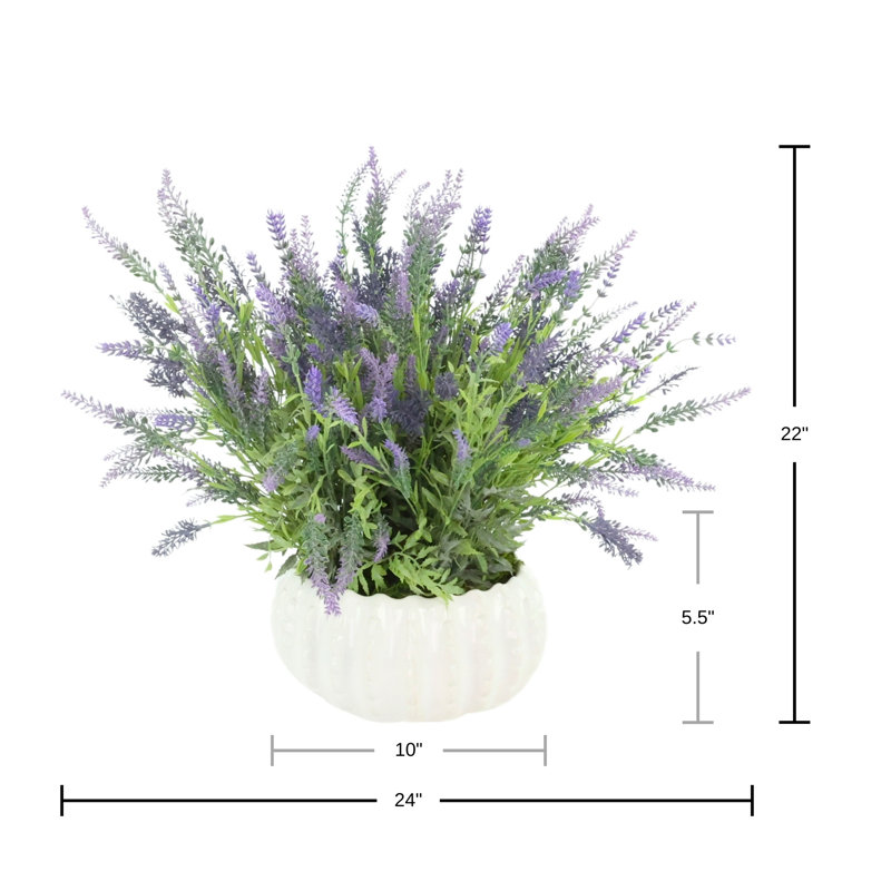 Lavande dans un vase décoratif en céramique