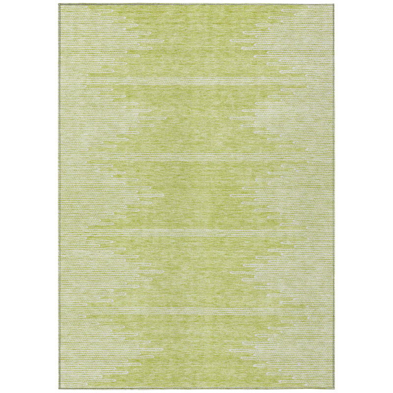 Tapis d'extérieur lavable abstrait vert artichaut 10 pi x 14 pi artichaut