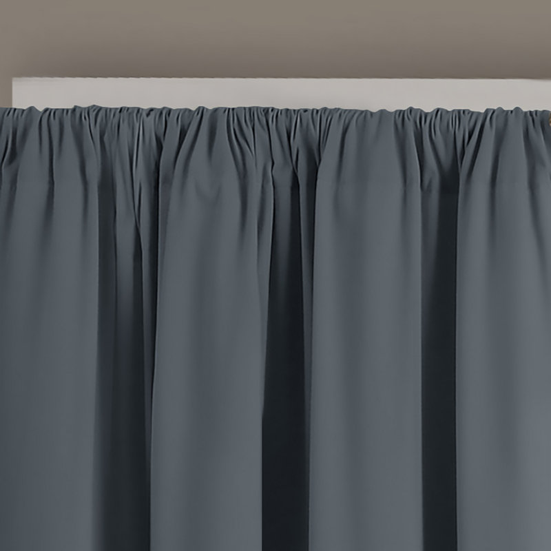 Panneau de rideau simple obscurcissant Billie-Rae, Gris fumée