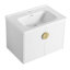 Meuble-lavabo à fermeture en douceur 28 po avec lavabo, pour petite salle de bain