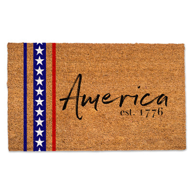 Foteini Non-Slip Independence Day Doormat
