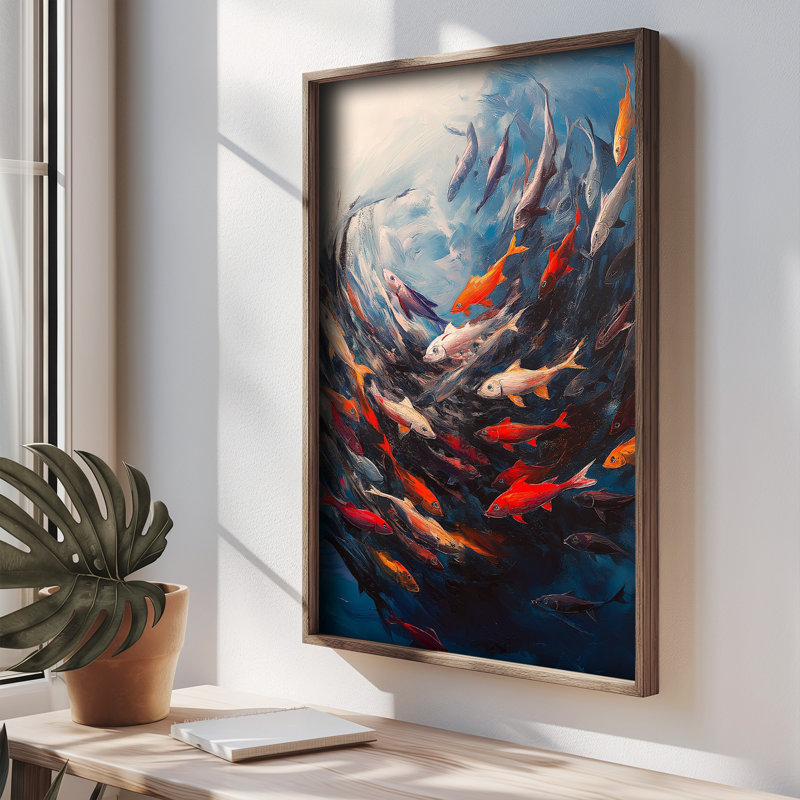 Stunning Decorative Framed MDF Painting, 13.8 x 18.5 x 0.8 inches | 100% MDF with 3 mm Thickness, Elegant Pine Wood Frame | UV Printed Artwork for Home Decor, Perfect for Living Room & Bedroom Accent