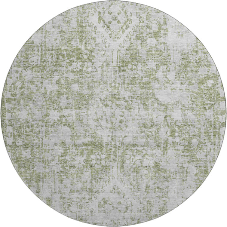 Premium Machine Washable Larock AMF1229 Global Rug