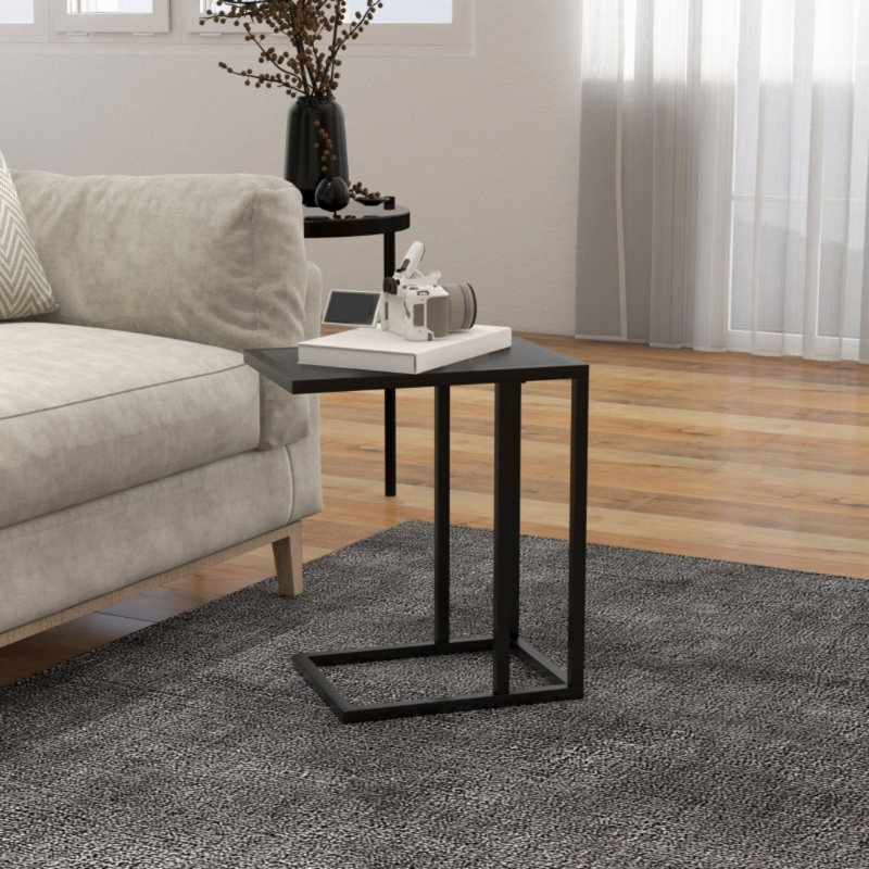 45cm W Metal Bedside Table