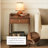 Modern Minimalist Black Walnut Wood Mobile Side Table with Wheels