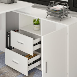 Ebern Designs Lunell L-Shape Desk & Reviews | Wayfair