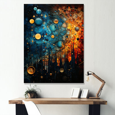 Astral Kaleidoscope Collage I - Abstract, reproduction d'art mural_106451