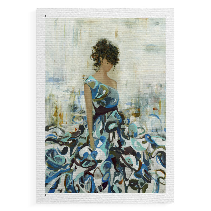 Fluid Beauty -Canvas Print Only - NOT FRAMED, 18" H x 12" W
