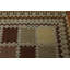 Tapis turquoise / brun en laine noué à la main de conception unique 5 pi 5 po x 7 pi 4 po Bikram
