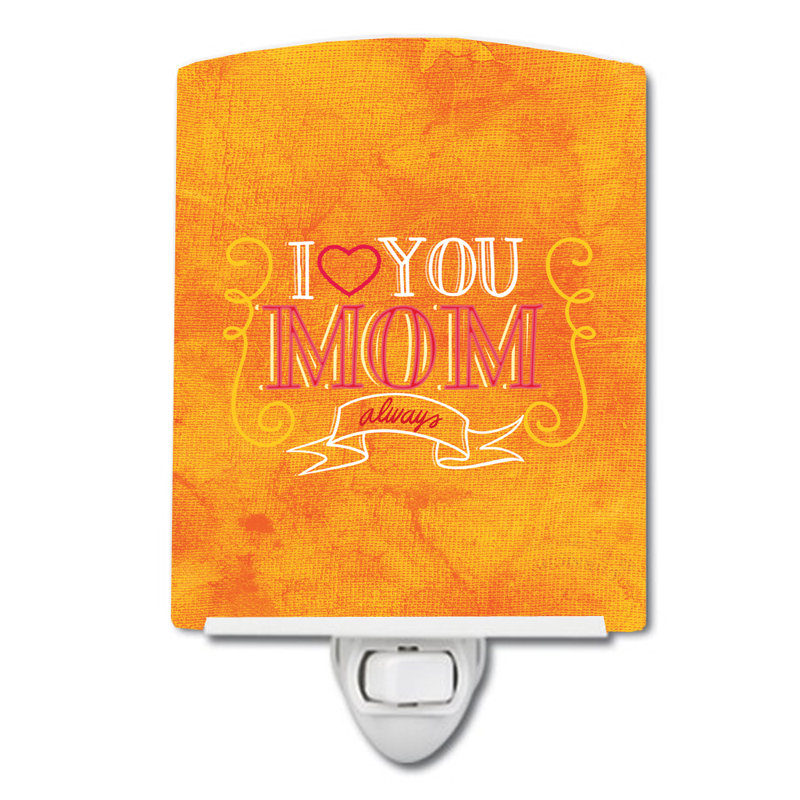Éclairage de nuit en céramique i love you maman