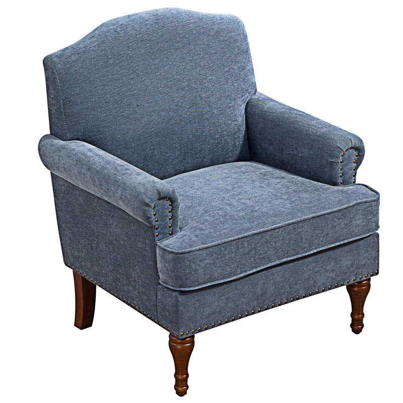 Fauteuil d'appoint rembourré, Gris