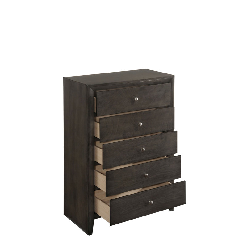 Rodericus 4-2_Amitie Panel Bedroom Set, King, Grey