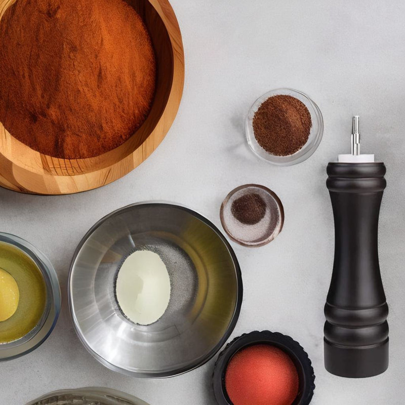 Wood Salt & Pepper Mill Set