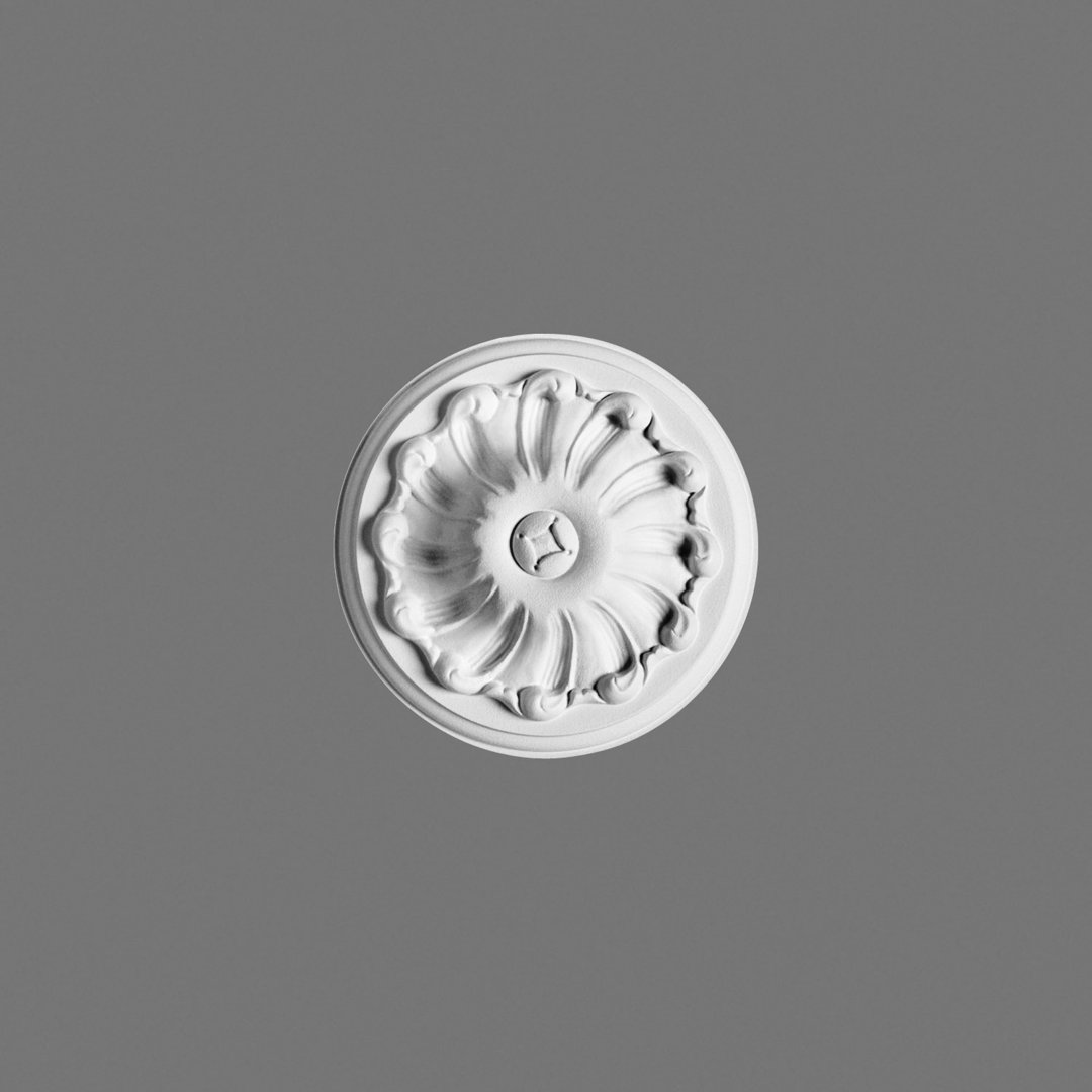 European Collection 5-7/8 in x 1-9/16 in Floral Polyurethane Ceiling Medallion Orac Decor