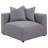 Grey Corner Chair With Accent Pillow
