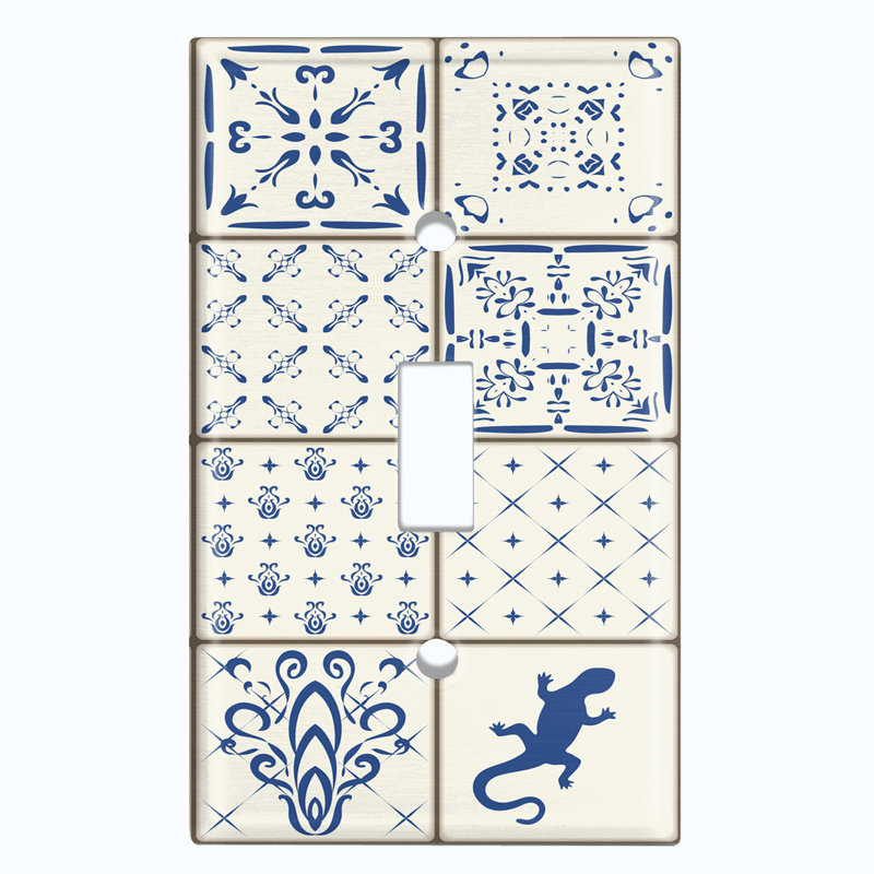 Patterned 1 - Gang Standard Wall Plate