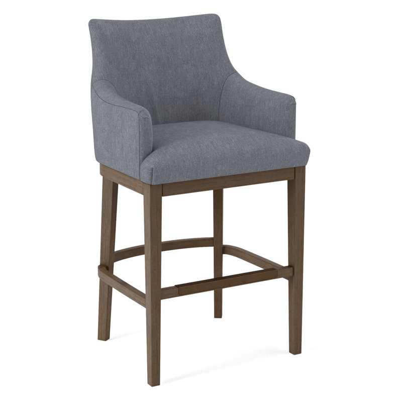 Upholstered Stool, 61353-71, Pecan