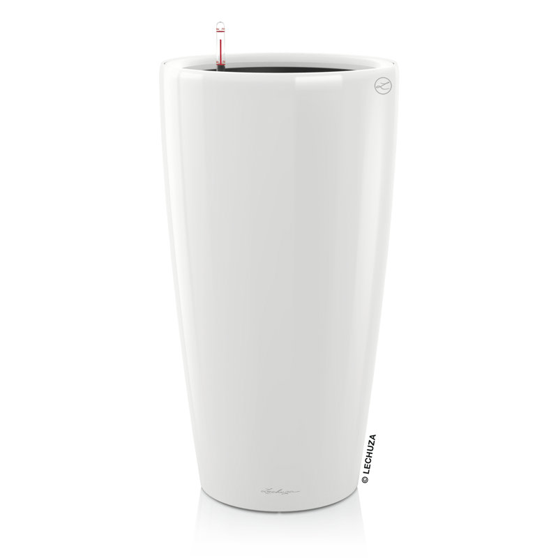 Rondo Pot Planter, White, 75 cm H x 40 cm W x 40 cm D