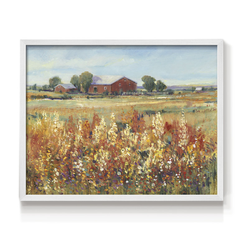 Country View II -Framed Print - Restickable