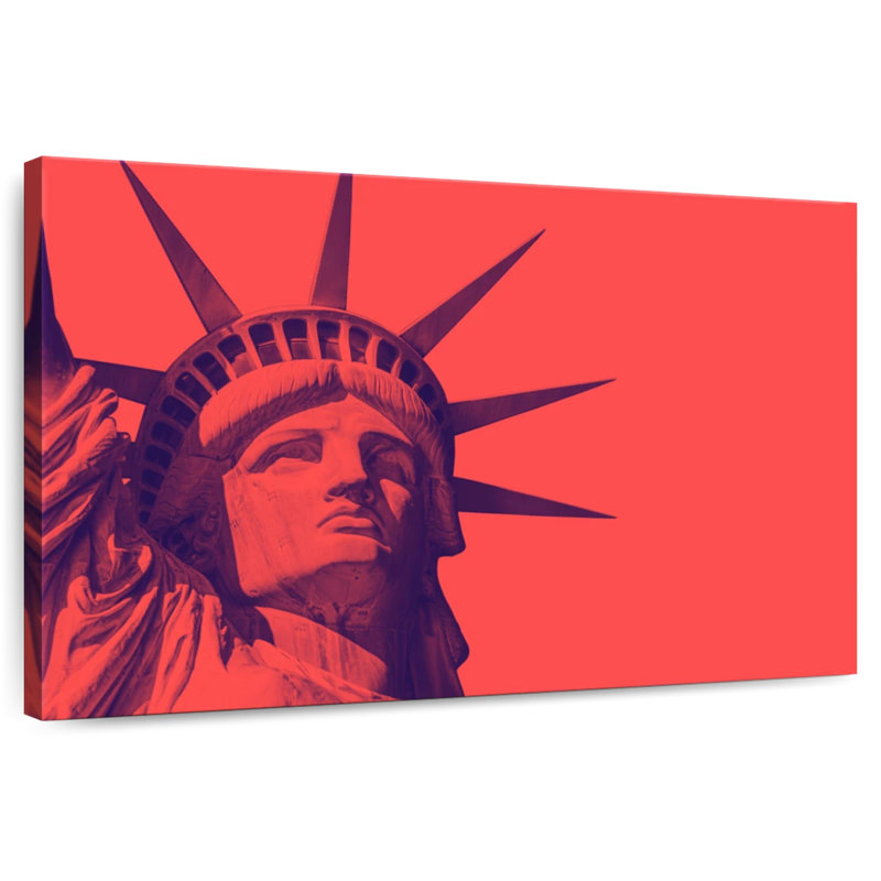 Nicci Red Statue Of Liberty, 26" H x 39" W
