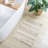 22x58" Bath Rug - Global Inspired Woven Texture Natural Shade Skid Back Easy To Clean Machine Multi Heavy Textured Non-slip Washable Bathroom Floor Mat Runner