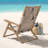 Beach Chair - Outdoor Weather-Resistant Wood Folding Chair with Backpack Straps - 4-Position Reclining Seat - Beach Essentials by Lavish Home (Taupe)-1103459774