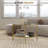 HOMCOM Side Table With Storage
