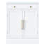 Garde-manger autoportant moderne, rangement pour buffet, armoire à café avec tiroir, 2 tablettes réglables et 2 tablettes de porte pour la cuisine et la salle à manger
