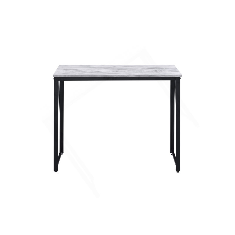 Zaidin Antique White Black Finish Writing Desk