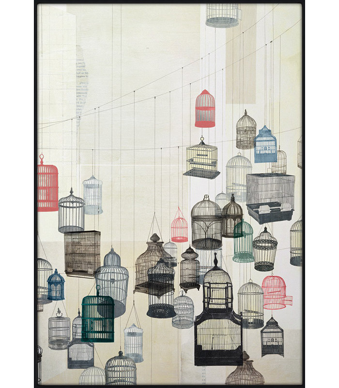 Birdcages 2 Print by Natasha Marie