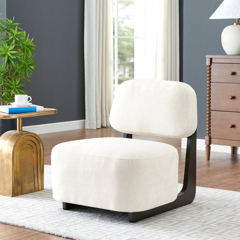 Chaise d'appoint Solara For Modern Lounges, Blanc
