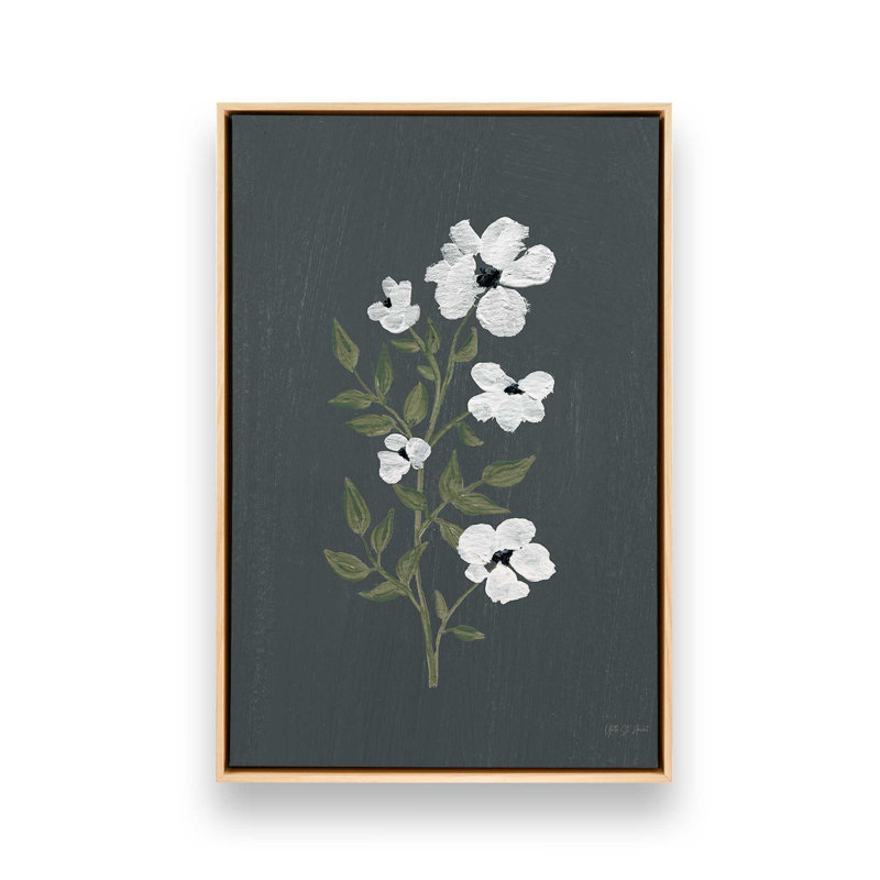 «Pretty Little Flower III» par Yvette St. Amant, reproduction d'art, H 40 po x l 30 po, Floater Frame, Tanné