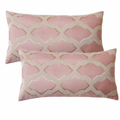Geometric Rectangular Lumbar Cushion Cover