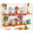 iDesign Linus 6-Piece Plastic Pantry and Kitchen Storage Bins with Handles, 10" x 6" x 5", Clear